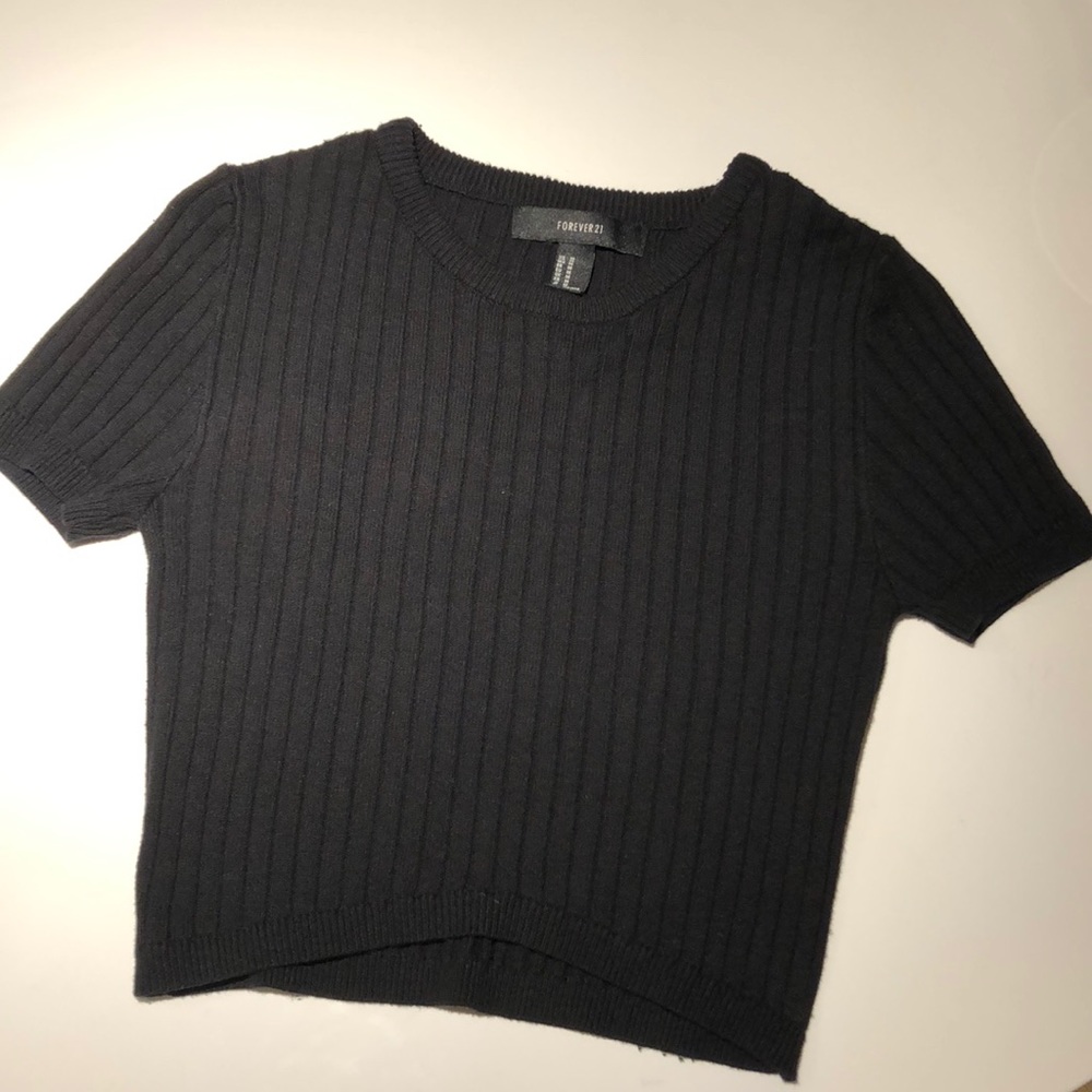 Forever 21 Black tee shirt/dress shirt